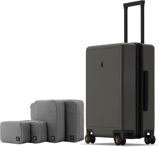 LEVEL8 Elegance Carry-on Suitcase, 20 Inch Carry on Luggage, Hardside Large by LEVEL8