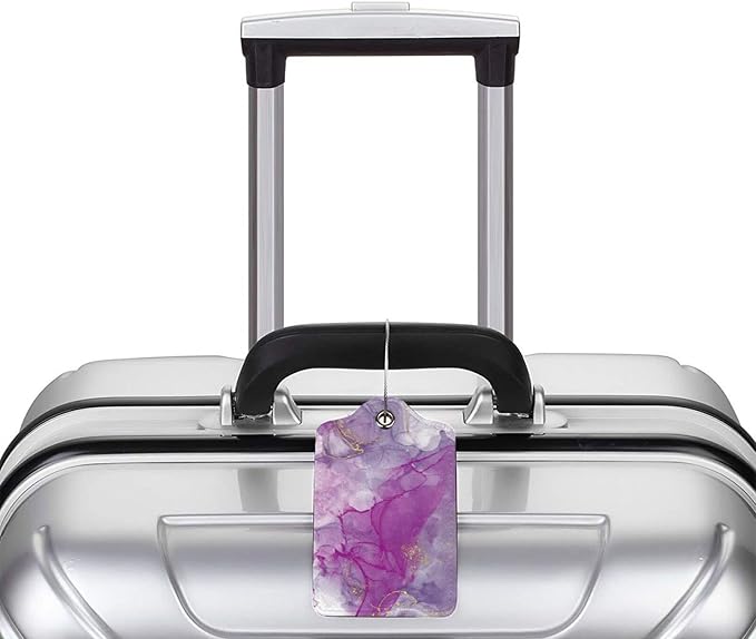 2 Pack Abstract Purple Luggage Tag - Image 6