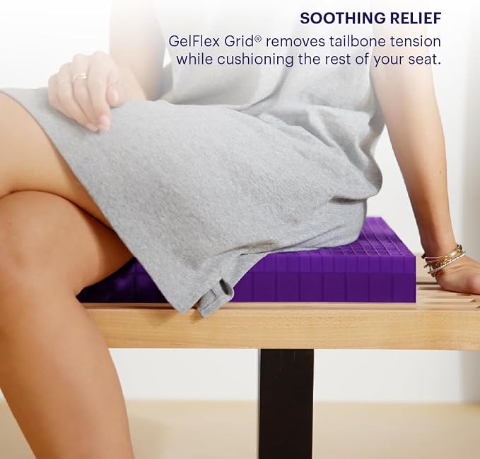Purple Double Seat Cushion | Pressure Reducing Grid Designed - Image 5
