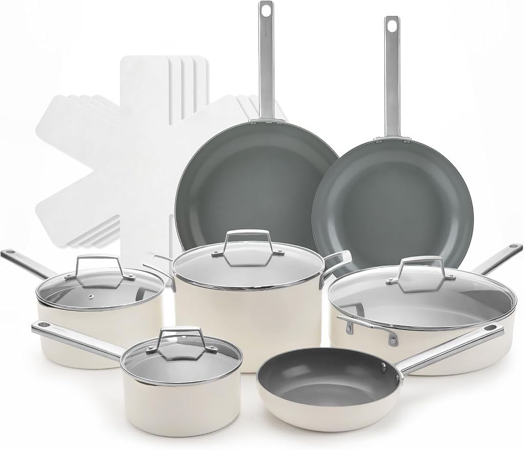 ChefRobot Nonstick Ceramic Cookware Set Healthy Pots And Pans Set Induction by ChefRobot