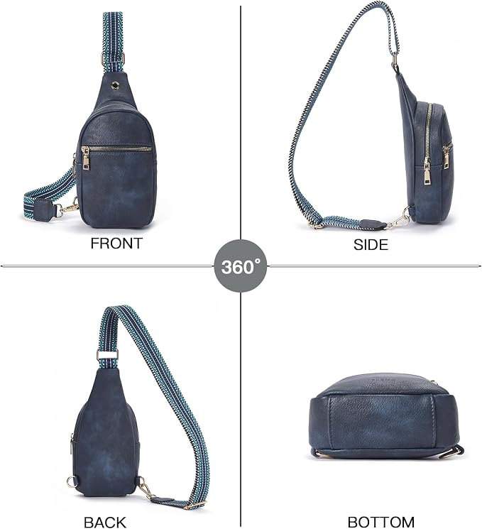 Telena Small Sling Bag for Women Leather Crossbody Fanny Packs Chest Bag for - Image 7