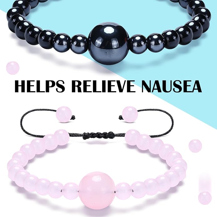 Sureio 6 Pcs Motion Sickness Bands Bracelet Anti Nausea Adjustable Wristband - Image 6
