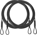 3.3mm Outdoor Travel Stainless Steel Security Cable-4ft Luggage Lock Safety by MiMetty