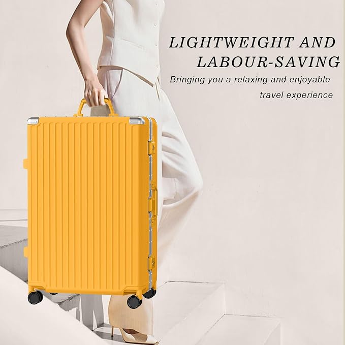 AnyZip Luggage Sets 2 Piece Aluminum Frame Carry On and Checked Suitcase PC ABS - Image 7