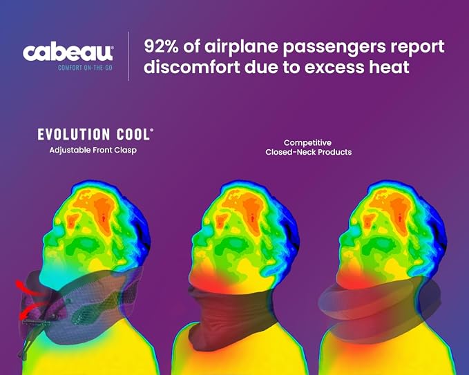 Evolution Cool Travel Neck Pillow by Cabeau - Image 2