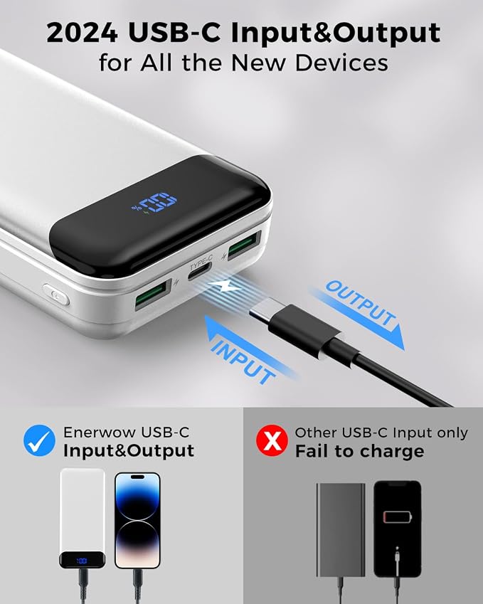 Portable Charger Power Bank 40000mAh Powerbank PD 30W and QC 4.0 Fast Charging - Image 5