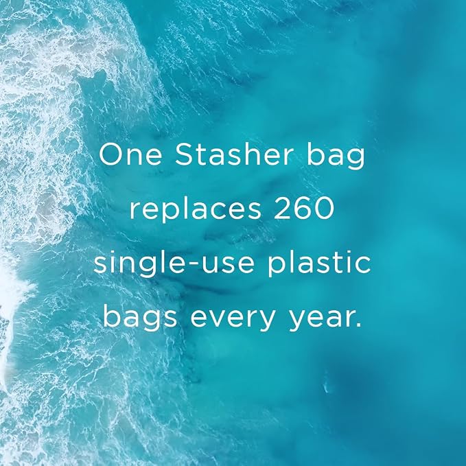 Stasher Premium Silicone Reusable Food Storage Stand-Up Bag Mega, Sous Vide - Image 7