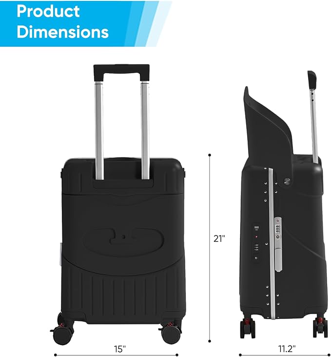 20 Inch Ride on Luggage With Seat - Image 7