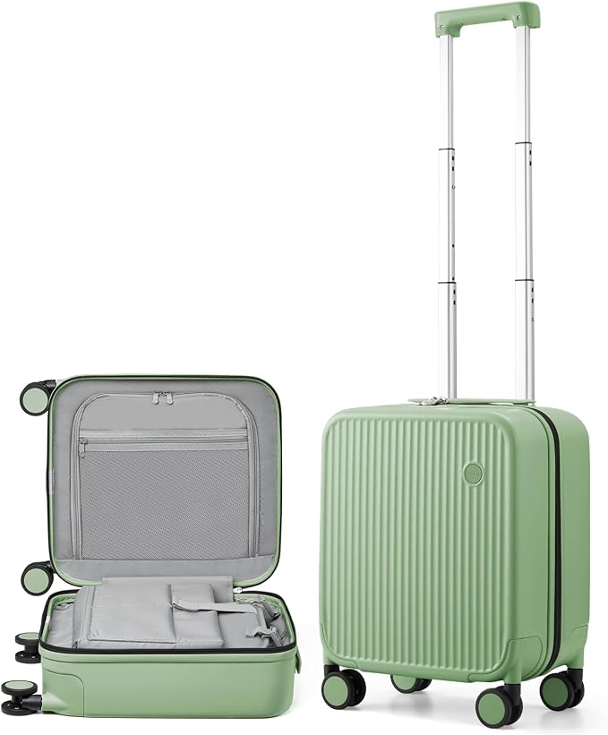 mixi Underseat Carry on Luggage 16 Inch Hardshell PC Suitcase by MIXI