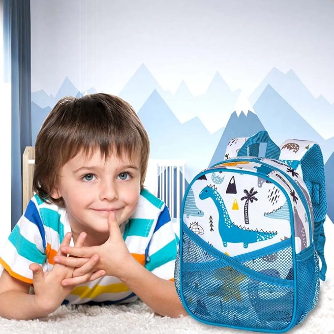 AGSDON Toddler Backpack with Leash, 9.5" Baby Dinosaur Safety Leashes Removable - Image 7