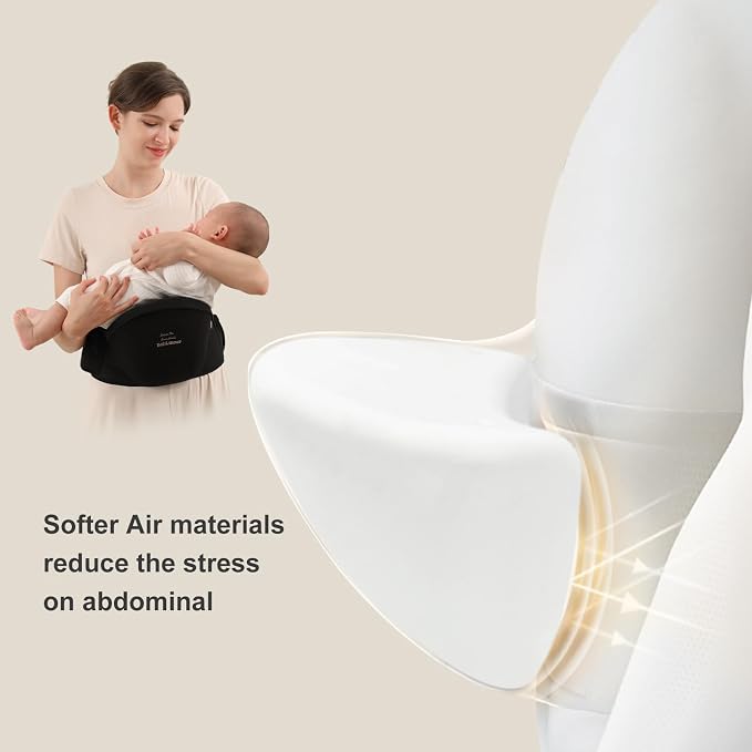 Bebamour Baby Carrier with Hip Seat, All-Position Breathable Mesh Hip Seat & - Image 8