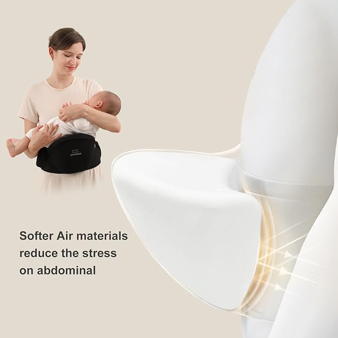Bebamour Baby Carrier with Hip Seat, All-Position Breathable Mesh Hip Seat & - Image 5