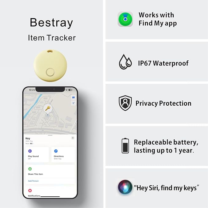 Air Tracker 2 Pack, Smart Bluetooth Tracker Works - Image 7