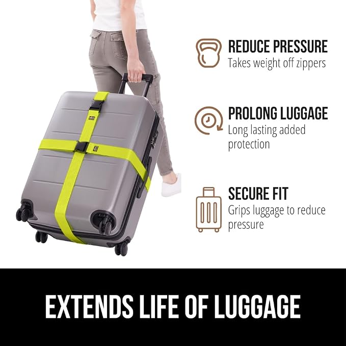 GORILLA GRIP Heavy Duty Adjustable Luggage Straps - Image 5