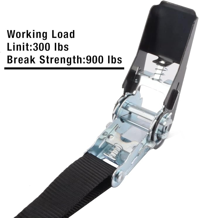 XSTRAP STANDARD Ratchet Tie Down Straps 4 Pk 10 Ft- 300 Lbs Load Cap- 900 Lbs - Image 6
