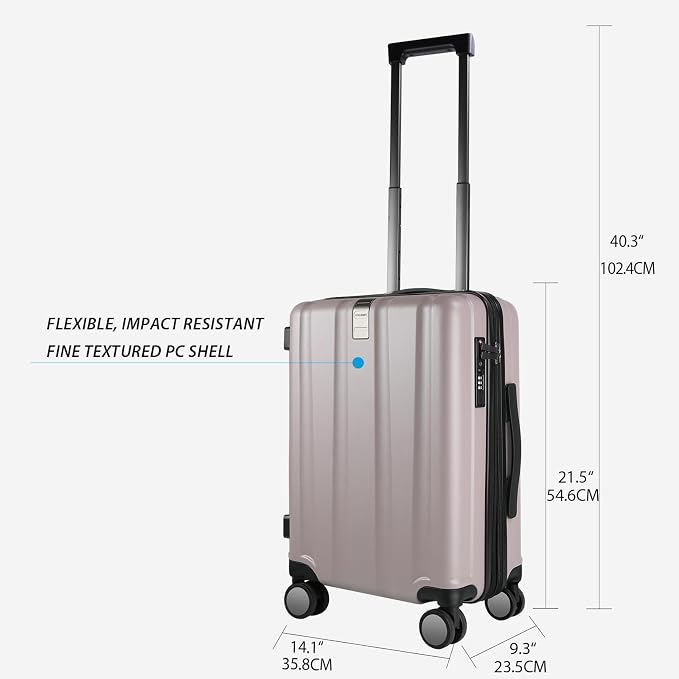 KROSER Hardside Expandable Carry On Luggage - Image 2