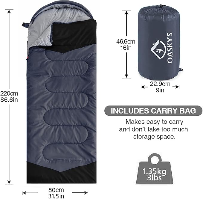 oaskys Camping Sleeping Bag - Image 2