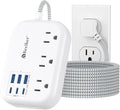 6 USB Surge Protector Power Strip- Extension Cord 10 Ft by Beeiker