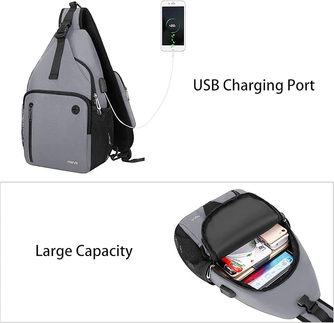 MOSISO Sling Backpack Bag, Crossbody Shoulder Bag Travel Hiking Daypack Chest - Image 2