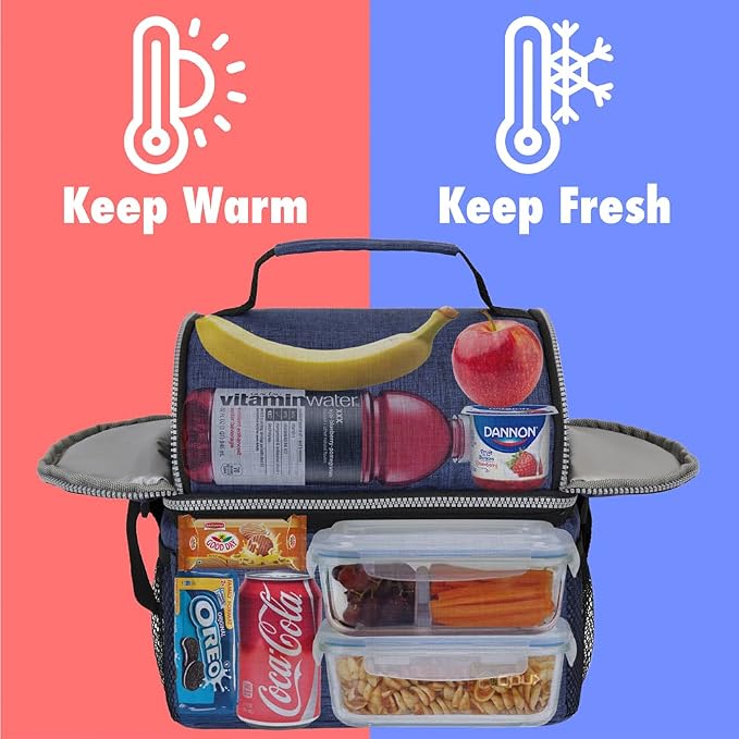 OPUX Lunch Box for Men, Adult Lunch Box Cooler, Insulated Lunch Bag Women - Image 2