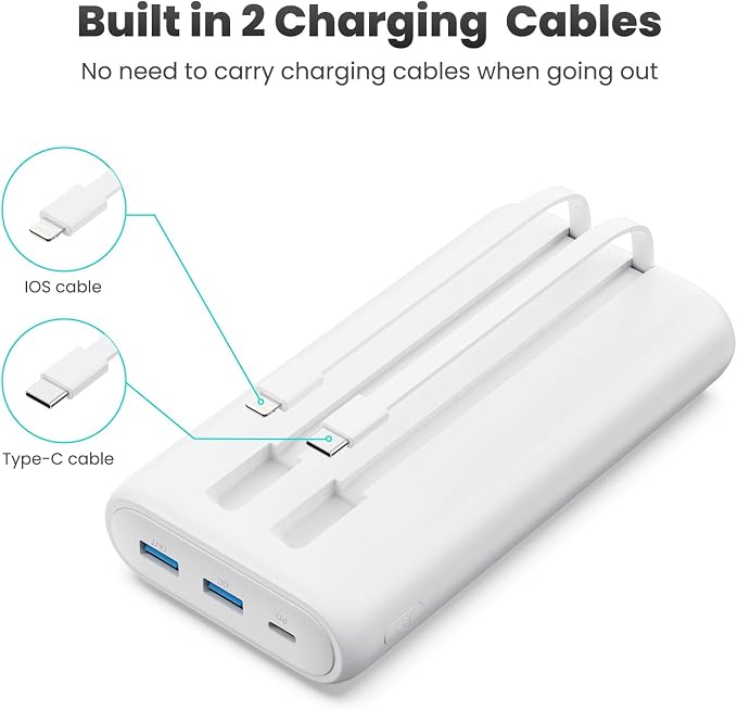 Portable Charger Power Bank 40, 800mAh 25W Fast Charging USB C Portable Charger - Image 3