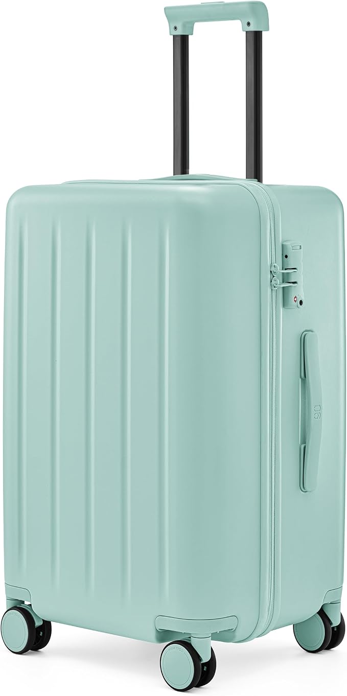 Trunk Luggage 22 Inch, Small Checked Luggage by NINETYGO