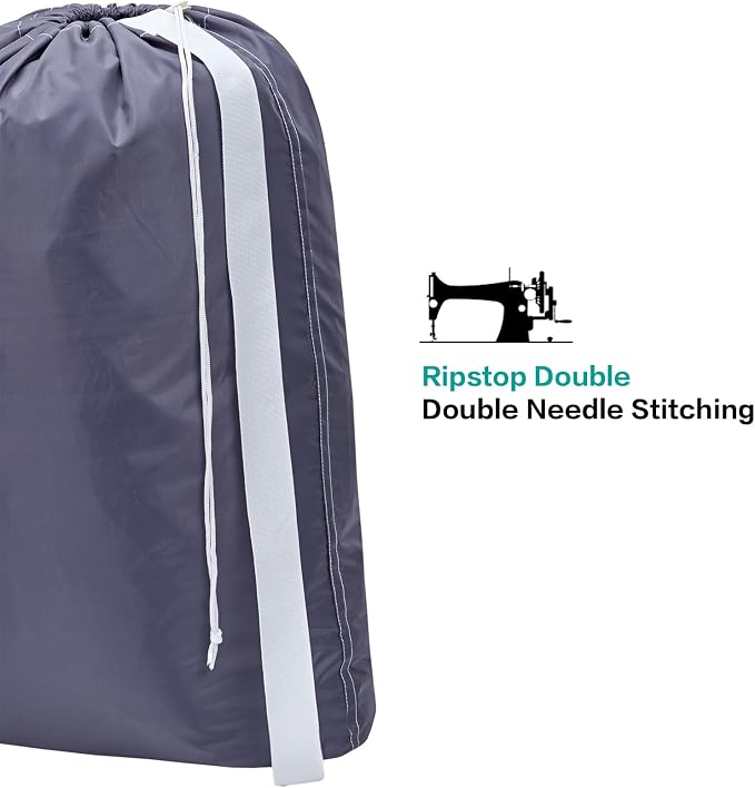 HOMEST 2 Pack XL Nylon Laundry Bag - Image 4