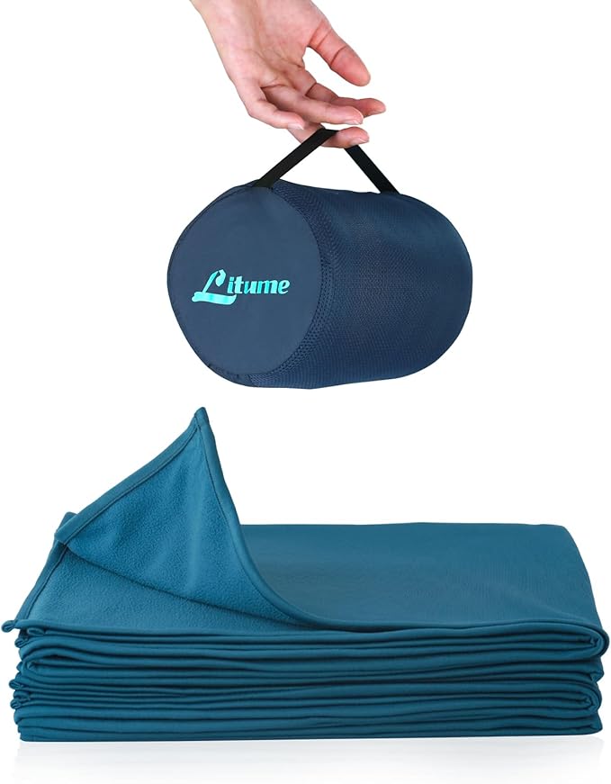 Travel Camping Blanket Lightweight and Breathable, 67 x 48 in Soft Airplane by LitumeOutdoorCollection