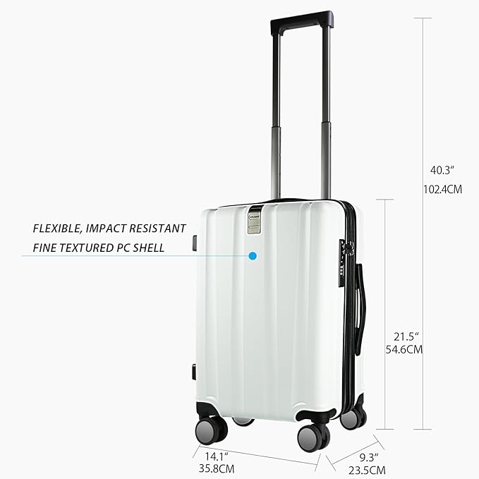 KROSER Hardside Expandable Carry On Luggage - Image 2