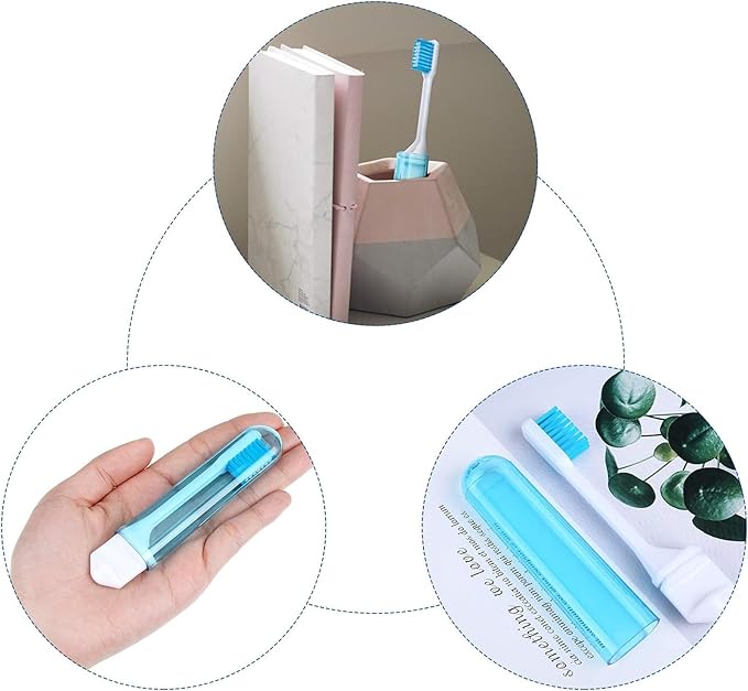 Patelai 2 Pieces Travel Toothbrush Set, Soft Bristle Mini Foldable Tooth Brush - Image 5