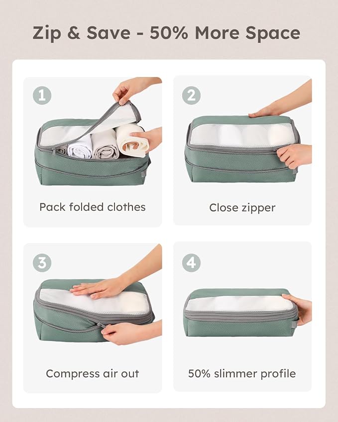 4 Set Compression Packing Cubes - Image 4