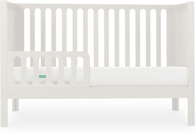 Newton Baby Galileo Standard Crib, Solid Beech Wood in Warm White Color - Image 7