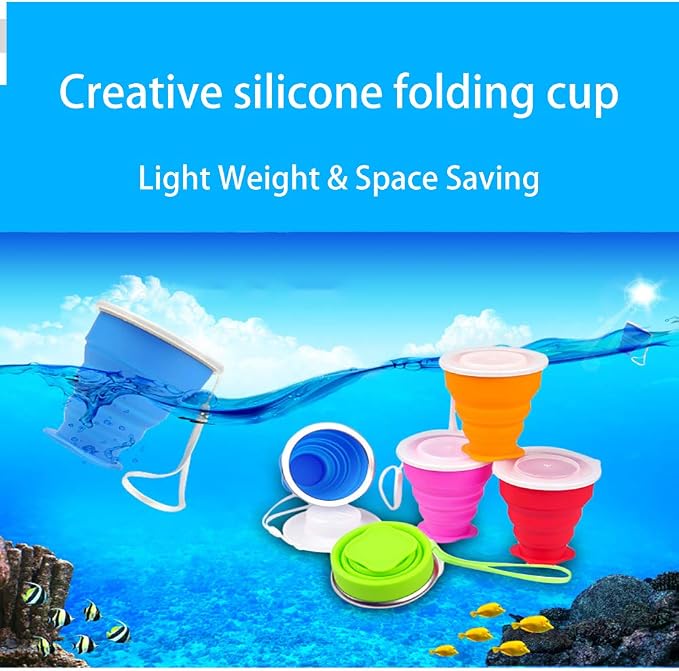 5 Pack Silicone Collapsible Cups - Image 6
