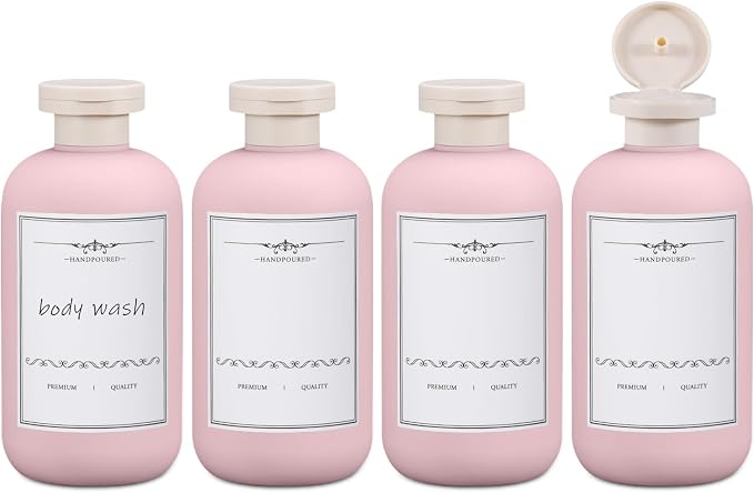 ASEVAT 10oz 4pack Refillable Travel Shampoo and Conditioner Bottles, Travel by ASEVAT