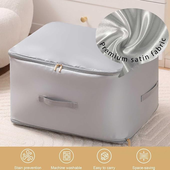 Ultra Space Saving Self Compression Organizer, 2025 New 3-Layer Zipper Large - Image 4