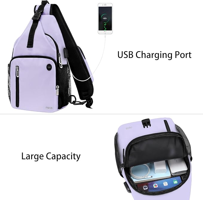 MOSISO Sling Backpack Bag, Crossbody Shoulder Bag Travel Hiking Daypack Chest - Image 2