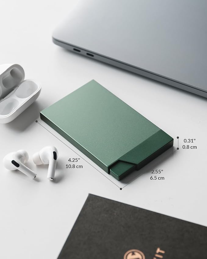 VULKIT Pop up Card Holder Minimalist Credit Card Holder RFID Blocking Slim - Image 5