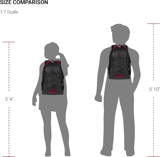 SwissGear Cecil 5505 Laptop Backpack, Camo Noir - Image 6