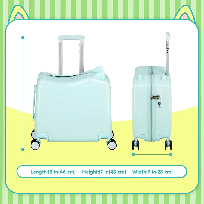 smilesun 20" Ride-On Travel Suitcase - Image 4