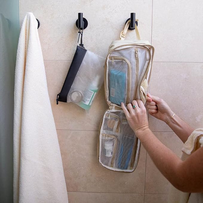 Gravel The Pouch | TSA Approved Clear Travel Toiletry Bag | Quart Size - Image 2
