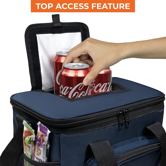 OPUX Soft Cooler Bag, Insulated Collapsible Lunch Cooler Bag - Image 3