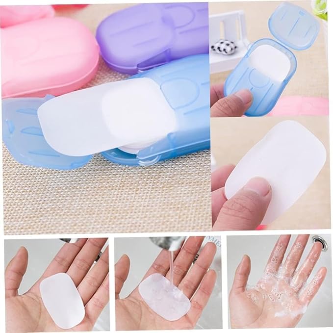 5 Boxes 500 Sheets Disposable Soap Paper Hand Cleaner Fragrance Mini Color Soap - Image 2