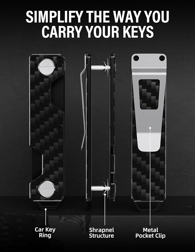 Key Organizer Compact Key Holder Metal Key Chain Minimalist key case key holder - Image 2