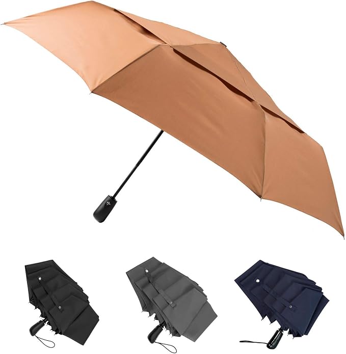 Large Umbrella Windproof 54 Inch Folds Into Portable Travel Size by ABrollyUmbrella