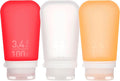 humangear GoToob+ 3-Pack | Refillable Silicone Travel Bottle | Locking Lid | by humangear
