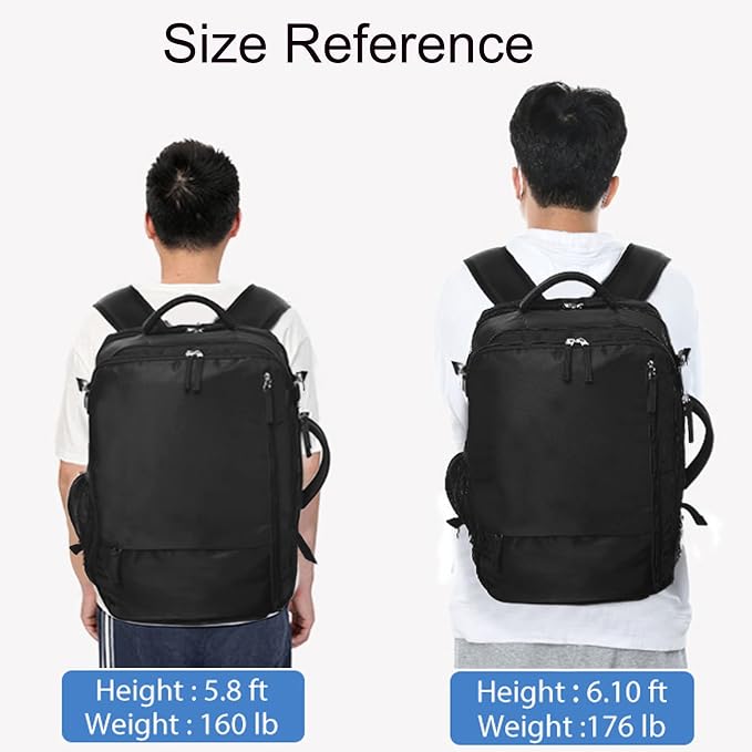 Hanples Travel Backpack for Women Men, Large Carry On Person Item Luggage - Image 9