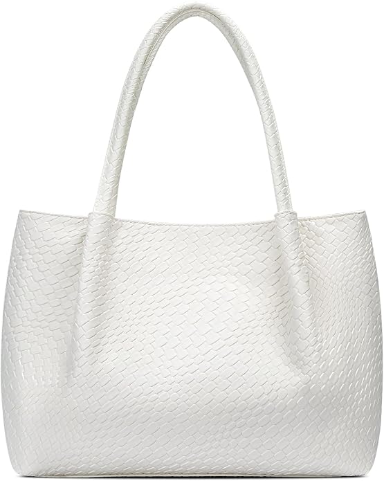 KKXIU Tote Bag for Women Vegan Leather Shoulder Purse Large Capacity Travel Bag by KKXIU