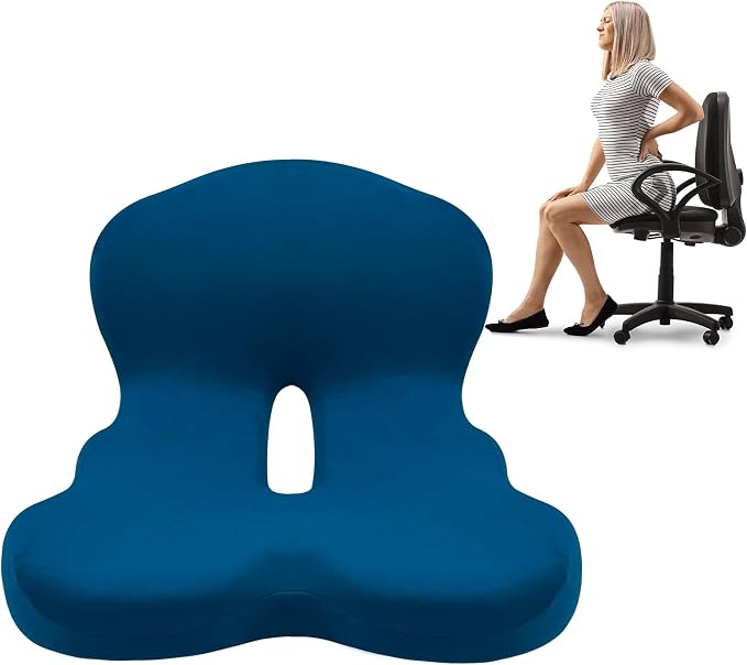 Buttocks Cushion for Office Chair Memory Foam Seat Pad for Butt Support by OuYezy