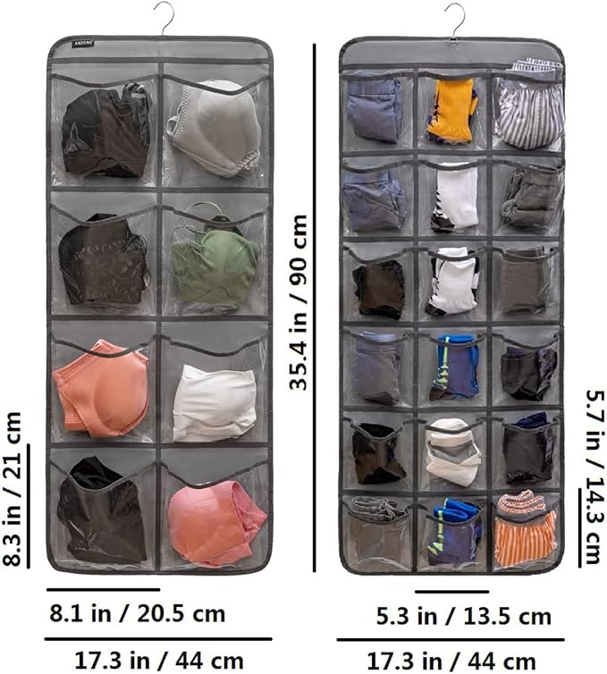 Dual-Sided Hanging Closet Organizer - Image 9