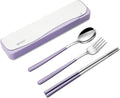 DEVICO Travel Utensils With Case, 18/8 Stainless Steel Camping Utensils by DEVICO